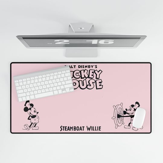 Discover Mickey Mouse Steamboat Willie Desk Mat - Gaming Mouse Pad