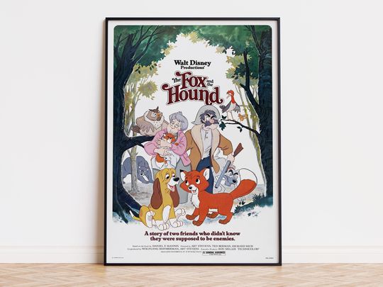 Discover The Fox and the Hound - Movie Poster | Digital Download | High Quality Ready To Print