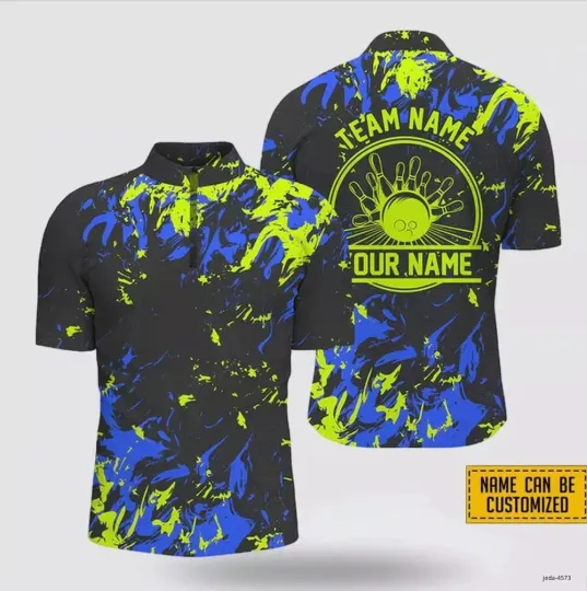 Discover Bowling Balls Pattern Free Custom Name And Team Name Bowling Jersey S-5XL