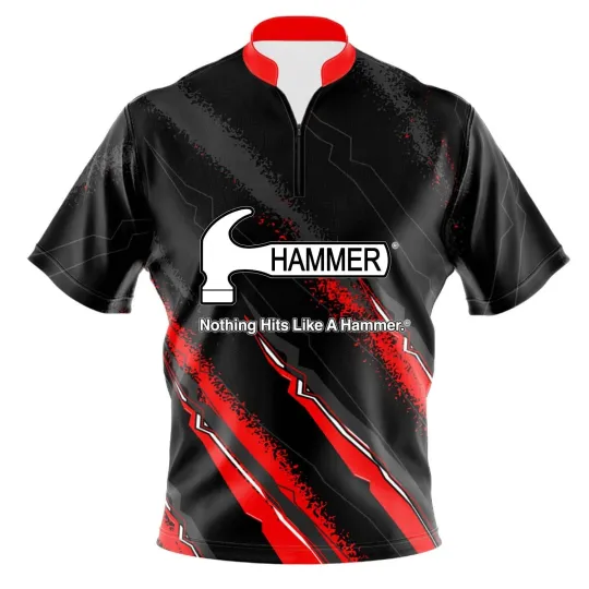 Hammer Red Black Bowling Jersey