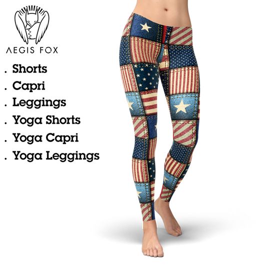 Discover American Flag Leggings, 4th of July Leggings, Gift for Women