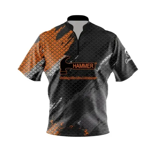 Discover Custom Name Hammer Ideal Quick Ship CoolWick Sash Zip Bowling Jersey