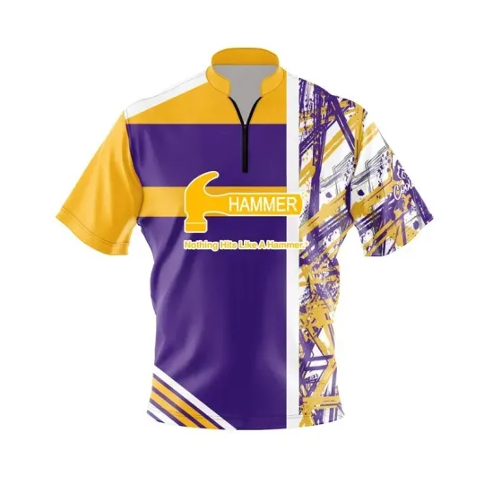 Discover Custom Name Hammer Mamba Quick Ship CoolWick Sash Zip Bowling Jersey