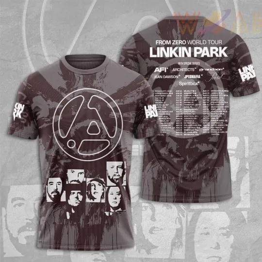 Discover Linkin Park From Zero World Tour 2025 3D Print T-Shirt Men's