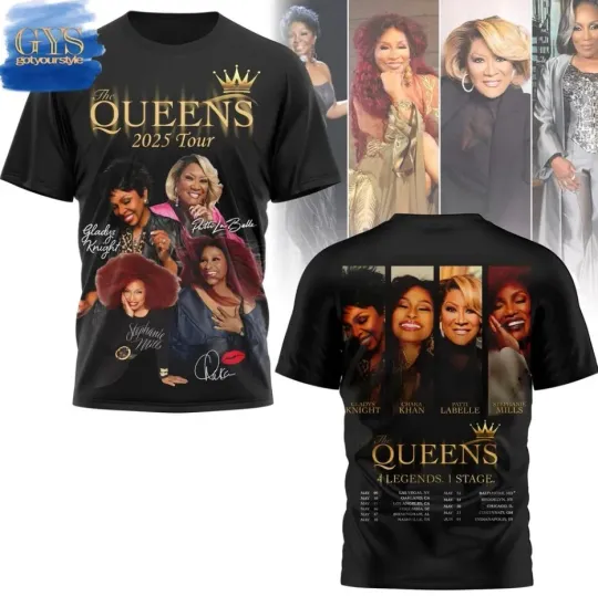 Discover Queens 2025 Tour Dates Limited Edition 3D T-Shirt