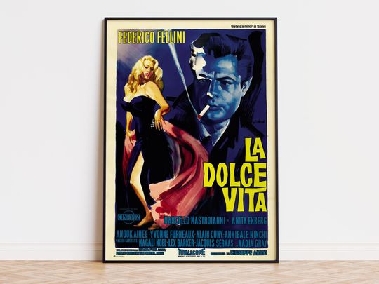 Discover La Dolce Vita - Movie Poster | Digital Download | High Quality Ready To Print