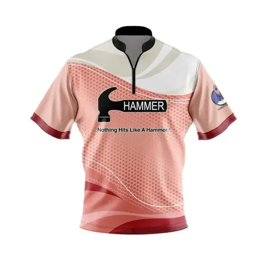 Discover Hammer Peach Wave Rocket Bowling Jersey