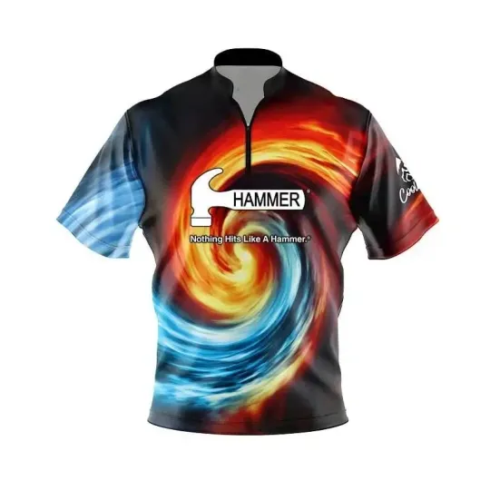 Discover Hammer Fire And Ice Vortex Fast Track CoolWick Bowling Jersey