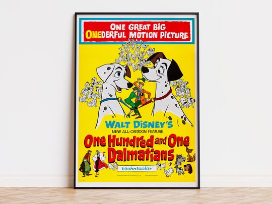 Discover One Hundred and One Dalmatians - Movie Poster | Digital Download | High Quality Ready To Print