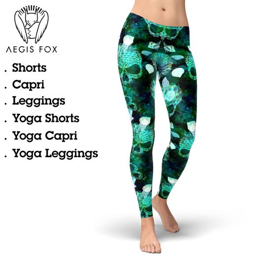 Discover Skull Yoga Leggings: Printed Workout Tights, Halloween Pants