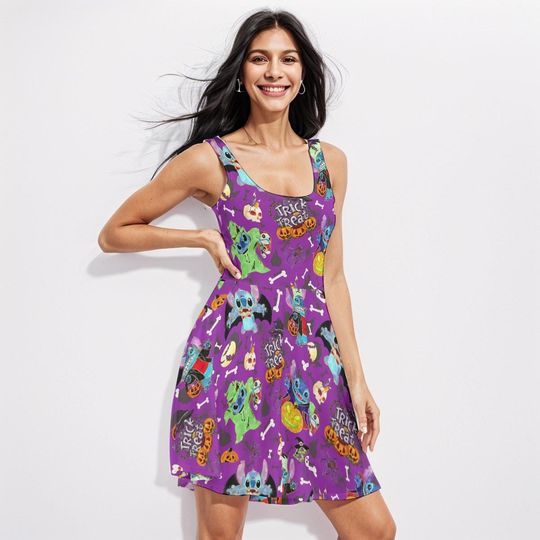 disney halloween dress, disney halloween cruise dress, Trick or treat halloween dress, Stitch halloween dress,