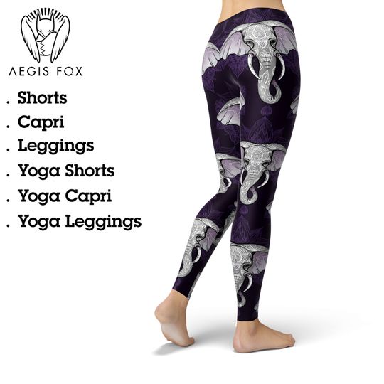 Discover Mandala Elephant Leggings: High Waist Yoga Pants