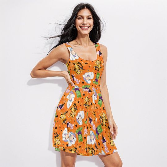 Disney Halloween dress ,Winnie the Pooh & Friends Halloween Dress , Disneyland halloween dress,