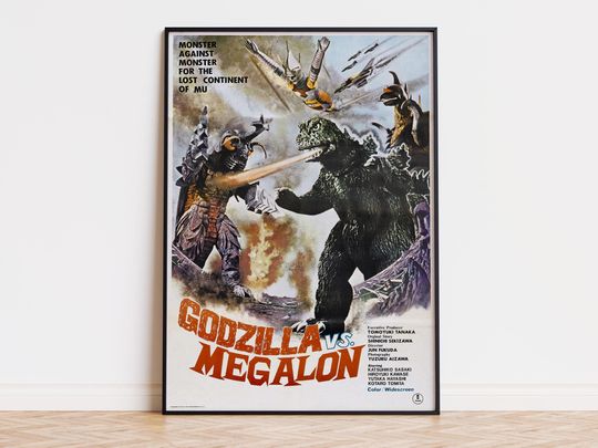 god zilla vs. Megalon - Movie Poster