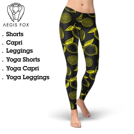 Discover Lemon Leggings, Gift for Women