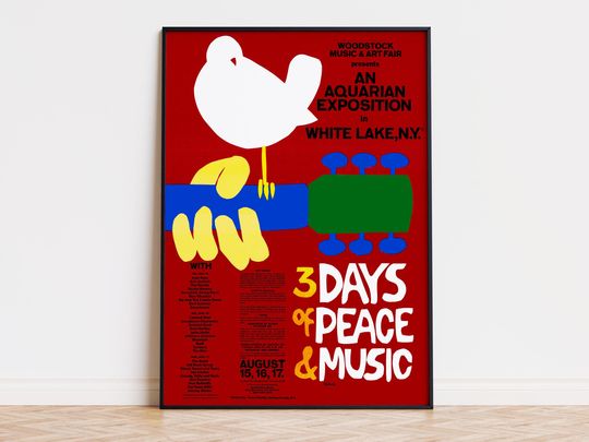 Woodstock 3 Days of Peace and Music - Movie Poster