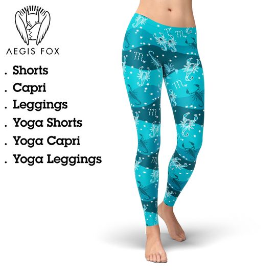 Discover Scorpio Zodiac Yoga Leggings, Gift for Women