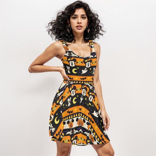 Disney halloween dress, Disney halloween cruise dress ,Disneyland halloween dress,Mickey halloween pumpkin dress