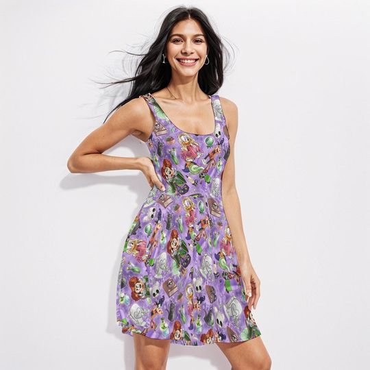 Disney Halloween dress,Minnie and Friends Dress,Hocus Pocus dress,Minnie, Daisy & Clarabelle Sanderson Sisters Halloween Dress