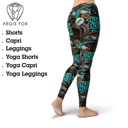 Discover Graffiti Art Leggings, Gift for Women