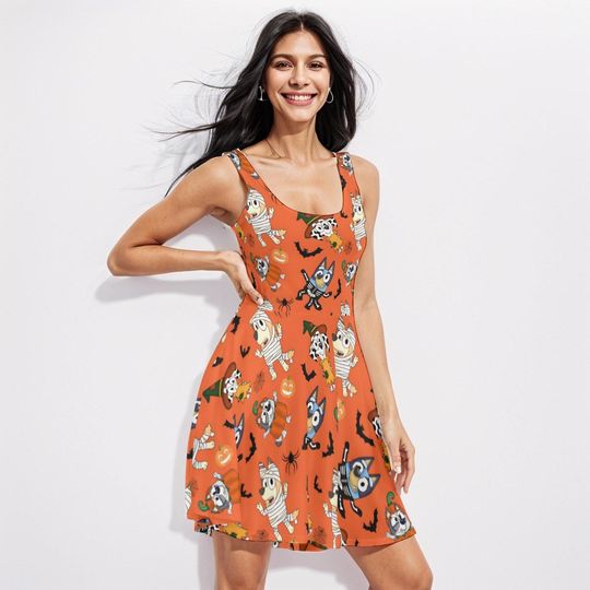 BlueyDad Dog Halloween Party Dress: Disney-Inspired Costume