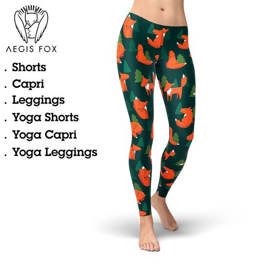 Discover Fox Animal Leggings, Gift for Women