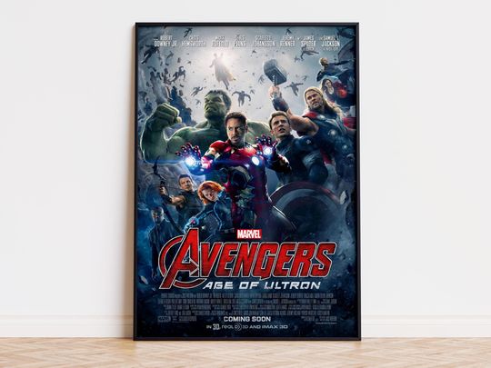 Discover Avengers - Age of Ultron - Movie Poster | Digital Download | High Quality Ready To Print