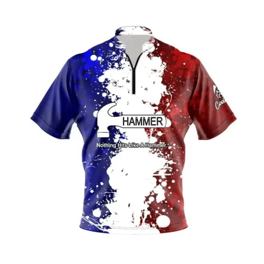 Discover Hammer Patriot Quick Ship CoolWick Bowling Jersey