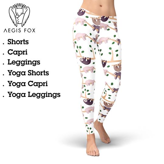 Discover Sloth Leggings, Gift for Women