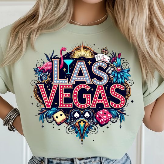 Discover Las Vegas Png, Casino Shirts Png, Flamingo Gifts Png, Vegas Nightlife Png, Dice Decor Png, Poker Style Png, Sin City Png, Gambling Art Png