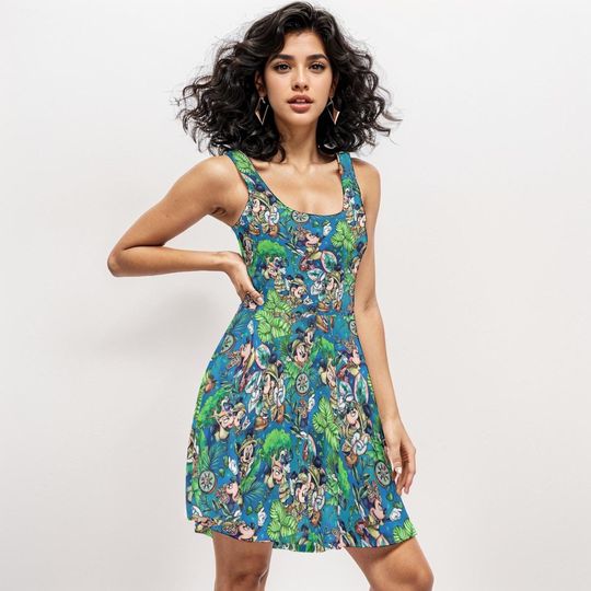 Mickey Safari Dress: Fun Disney Animal Kingdom Print