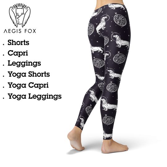 Discover Dachshund Space Leggings, Gift for Women