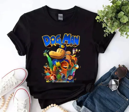 Dog Man 2025 Movie Unisex T-Shirt, Dog Boy 2025 Tee in All Sizes