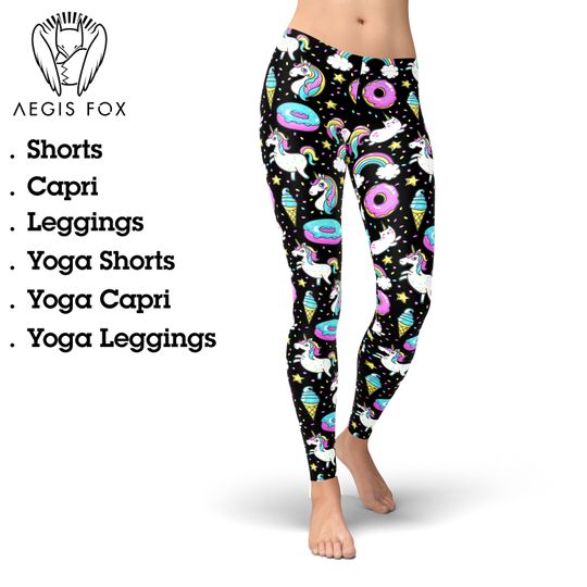 Discover Unicorn Donut Leggings, Gift for Women
