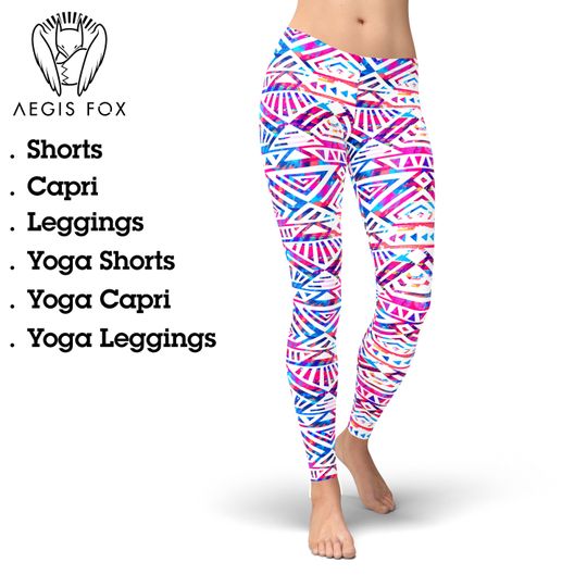 Discover Boho Tribal Leggings, Gift for Women