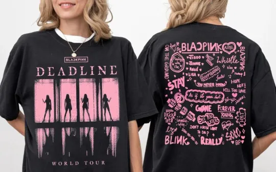 Discover BlackPink Deadline World Tour 2 Side T Shirt