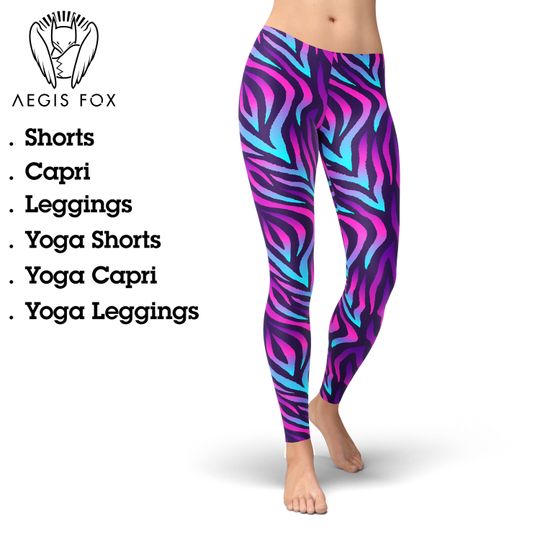 Discover Holographic Wavy Leggings, Gift for Women