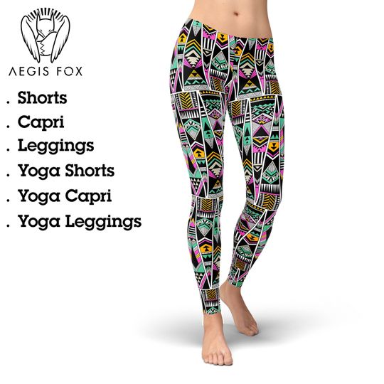 Discover Aztec Leggings, Gift for Women