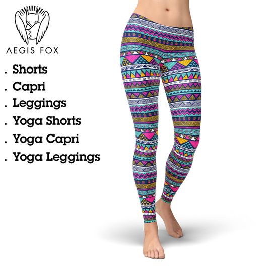Discover Aztec Leggings, Gift for Women