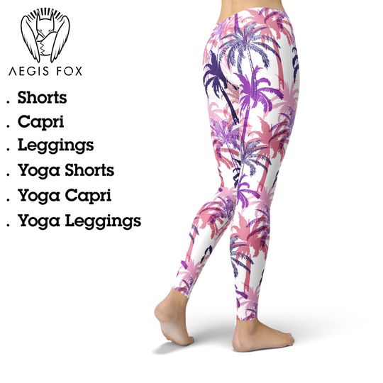 Discover Palm Tree Yoga Leggings, Gift for Women