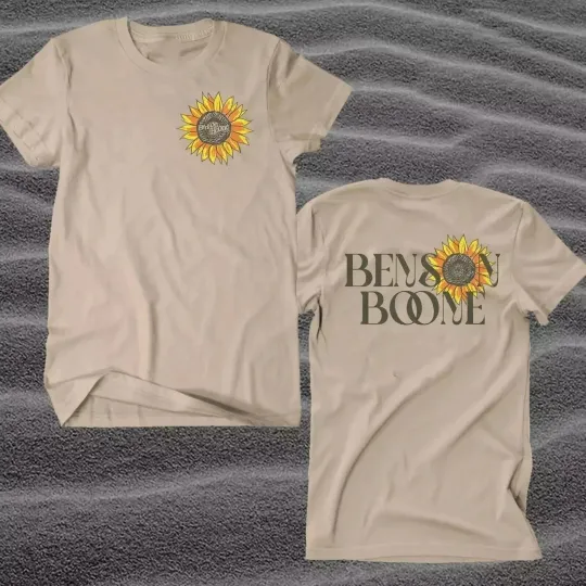 Discover Benson Boone Sunflower Tour 2025 T-Shirt