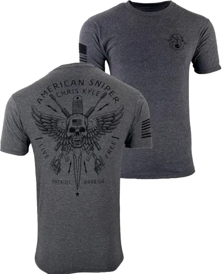 Discover Howitzer Style Men's T-Shirt Chris Kyle Circle Shield Military Grunt