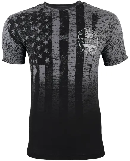 Discover Xtreme Couture by Affliction Men's Crestmore US Flag Eagle T-Shirt