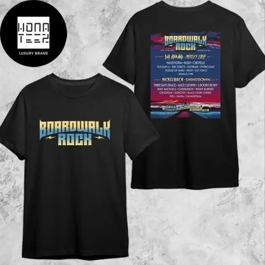 Discover Boardwalk Rock Lineup At Ocean City MD On May 17-18 2025 T-Shirt