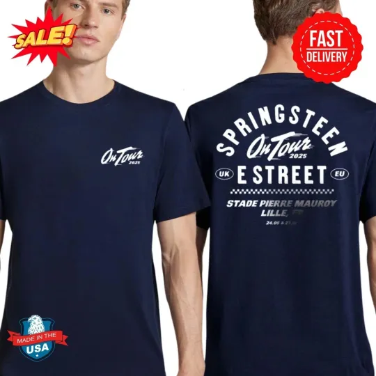 Discover Bruce Springsteen And E Street Band On Tour 2025 May 24 T-Shirt