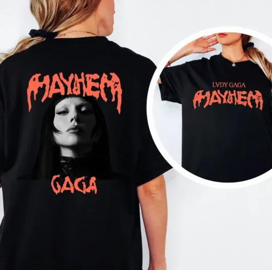 Discover The Mayhem Ball Tour 2025 Ld ga T Shirt Vintage Pop Star Fan Tee