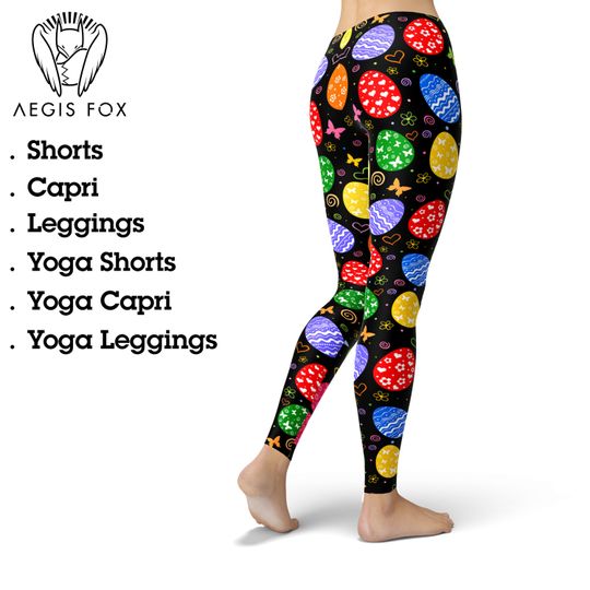 Discover Easter Egg Print Leggings: Women's Yoga Pants
