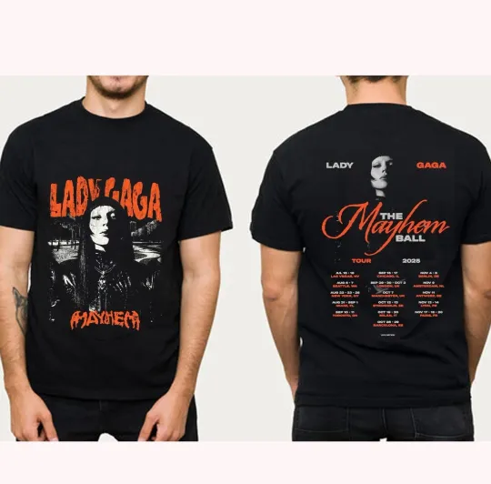 Discover Ld ga The Mayhem Ball Tour 2025 Tour Two Sides Unisex T-Shirt