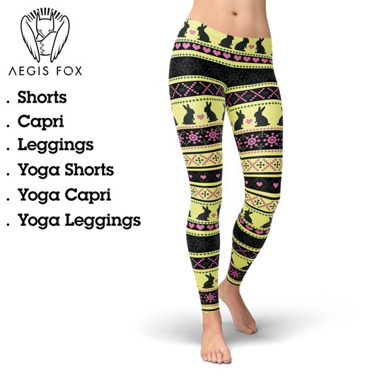 Discover Rabbit Easter Leggings: Womens Bunny Yoga Pants