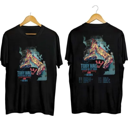 Discover TOBYMAC Heaven On Mind Tour 2025 Shirt Black Unisex Shirt